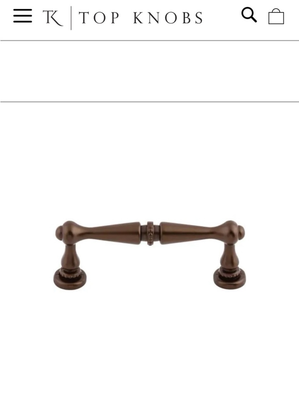 Edwardian Style 5” Center-to-Center Pull in Oil-Rubbed Bronze